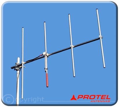 Yagi direzionale 4 elementi 150-300MHz - Protel AntennaKit